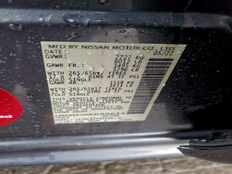 2022 NISSAN FRONTIER S #3302825914