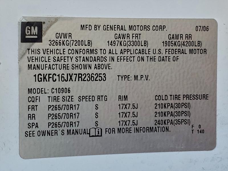 2007 GMC YUKON XL C #3317009248