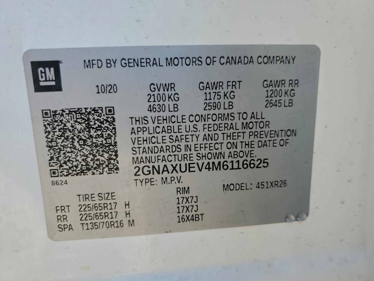 CHEVROLET EQUINOX LT