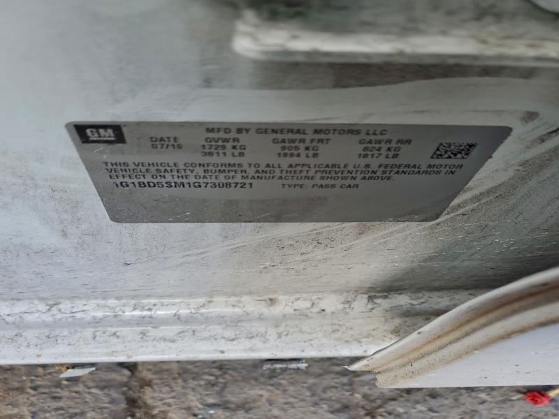 2016 CHEVROLET CRUZE LT #3310481138