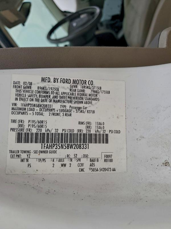 2008 FORD FOCUS SE #3312613187