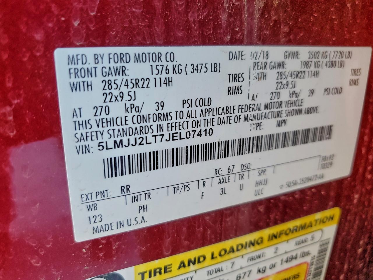 LINCOLN NAVIGATOR RESERVE