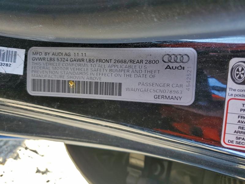 2012 AUDI A7 PREMIUM #3302735028