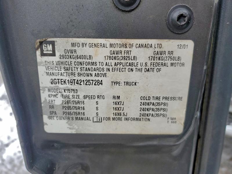 2002 GMC NEW SIERRA #3303880741