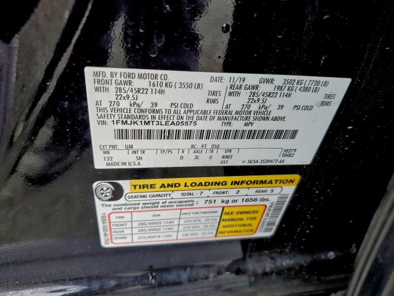 2020 FORD EXPEDITION #3311548233