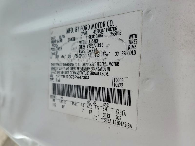 2006 FORD RANGER #3305178021