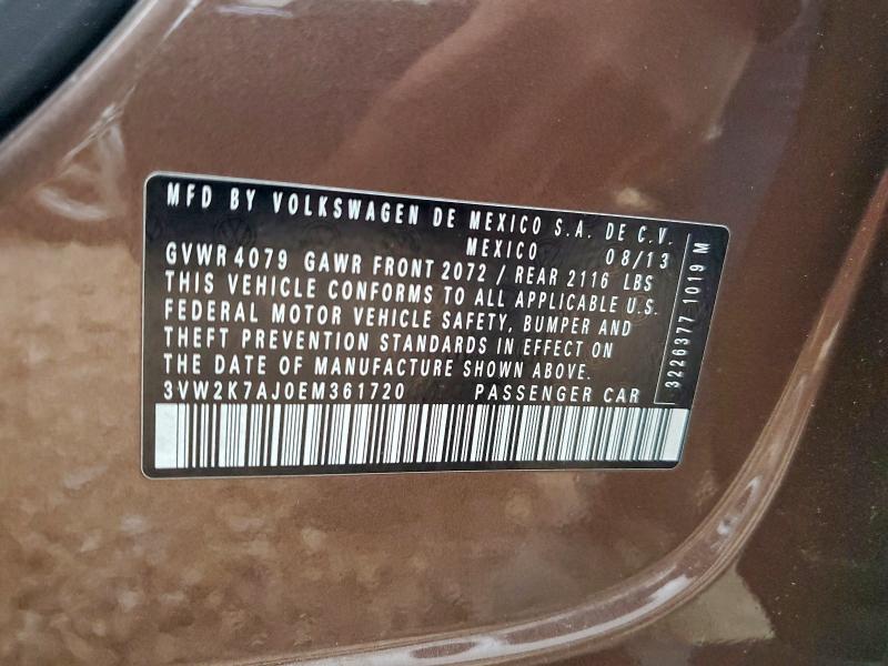 2014 VOLKSWAGEN JETTA BASE #3312624192