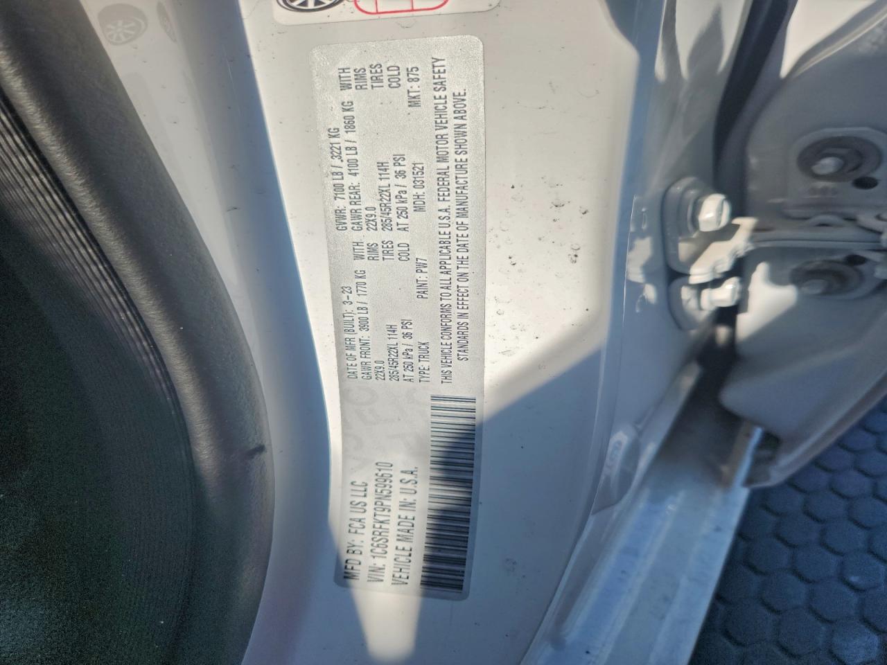 Lot #3308467311 2023 RAM 1500 LONGH