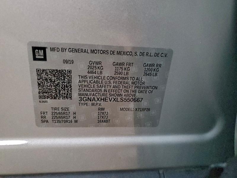 2020 CHEVROLET EQUINOX LS #3315753355