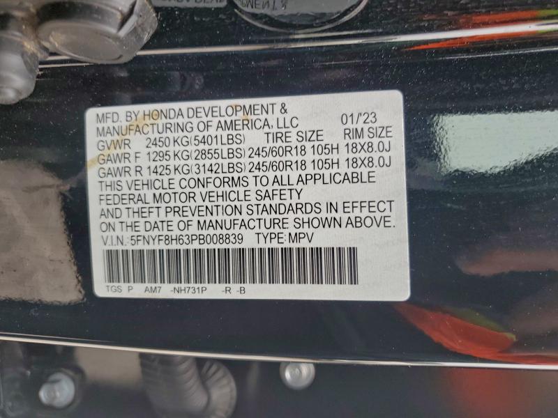 2023 HONDA PASSPORT T #3304505478