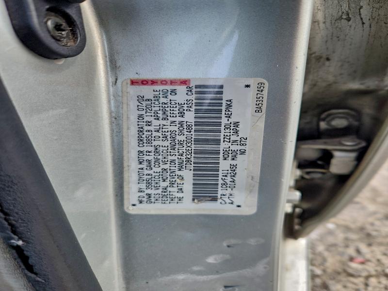 2003 TOYOTA COROLLA CE #3304670964