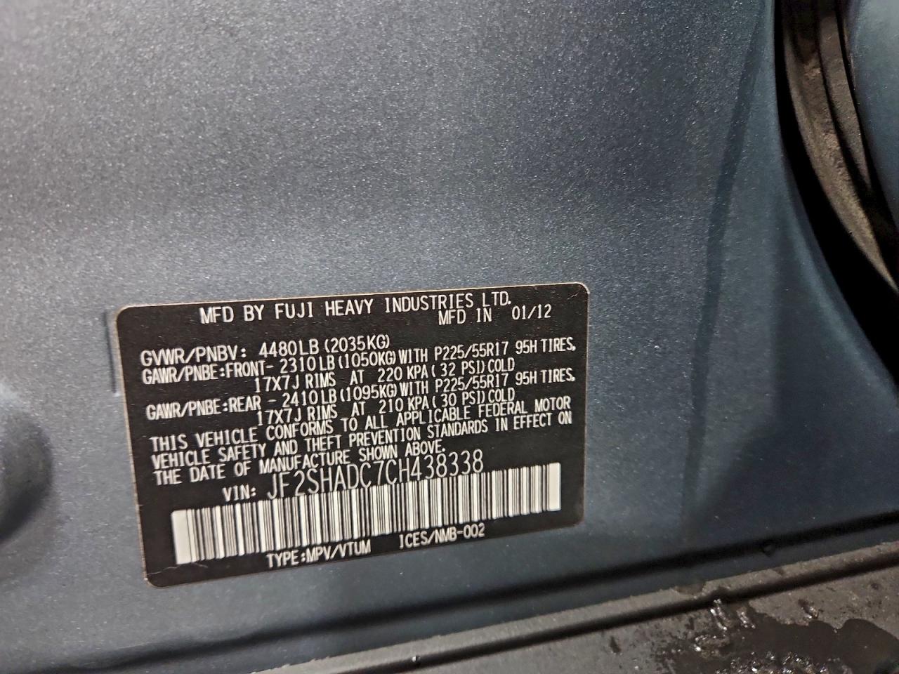 SUBARU FORESTER 2.5X PREMIUM