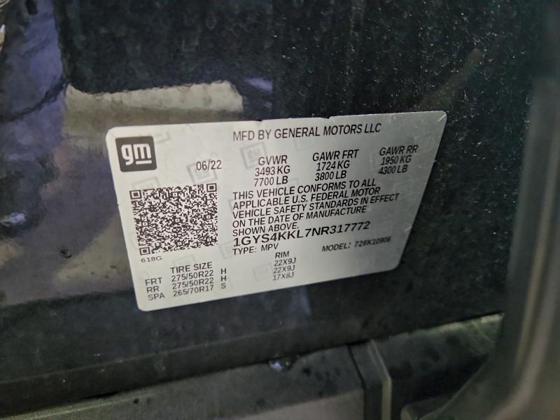 2022 CADILLAC ESCALADE E #3305302396