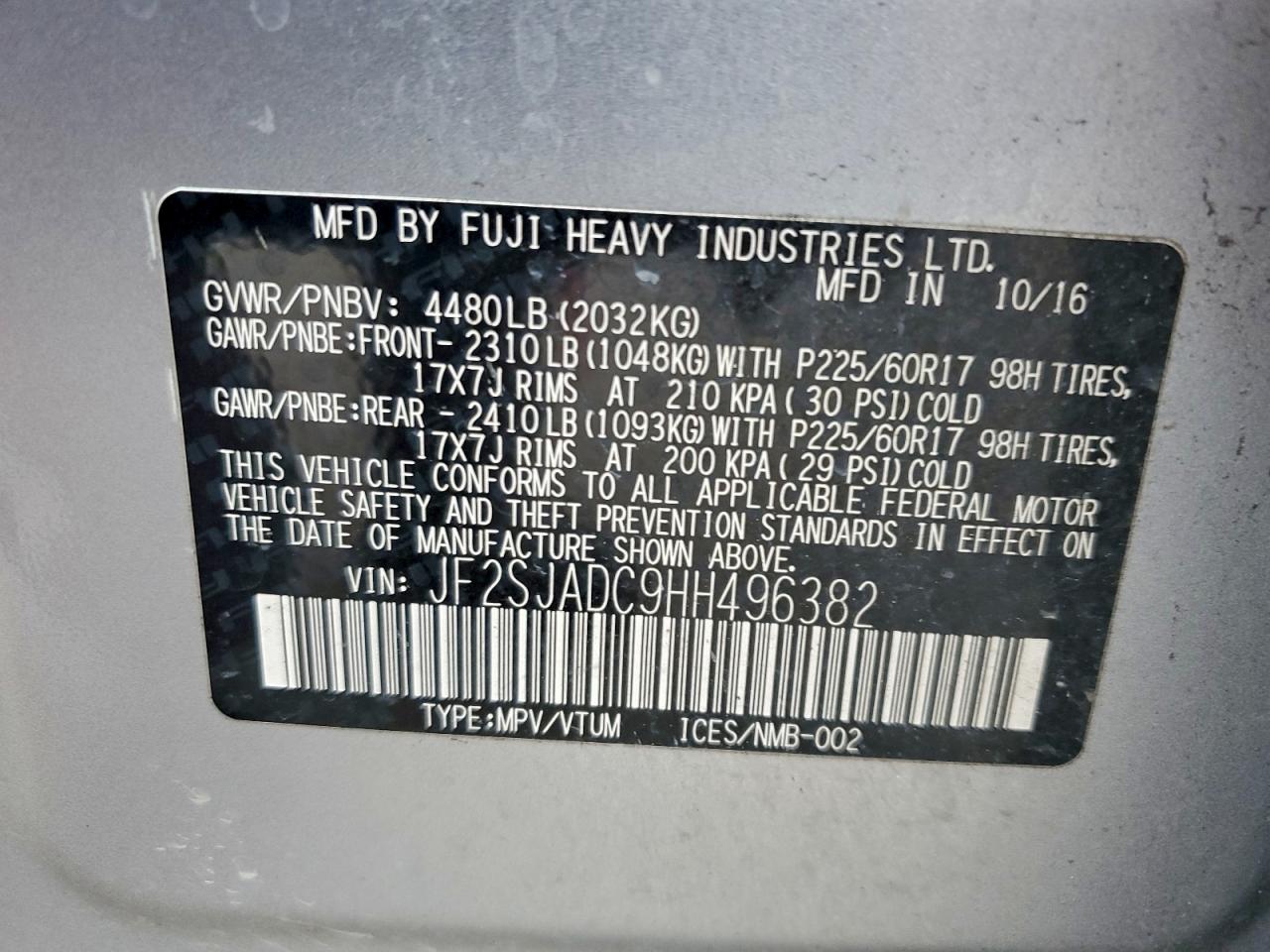 SUBARU FORESTER 2.5I PREMIUM