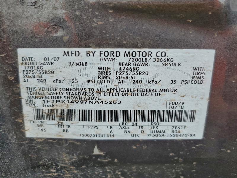 2007 FORD F150 #3309440029