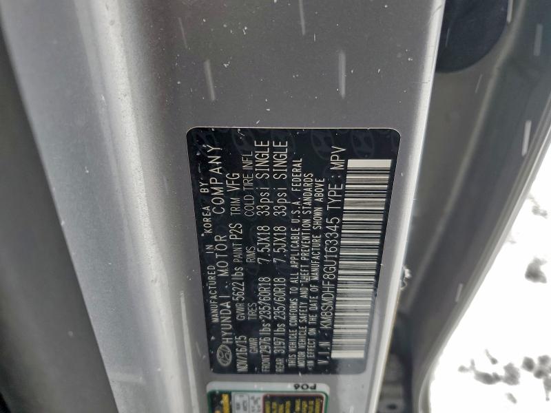 2016 HYUNDAI SANTA FE S #3310480050