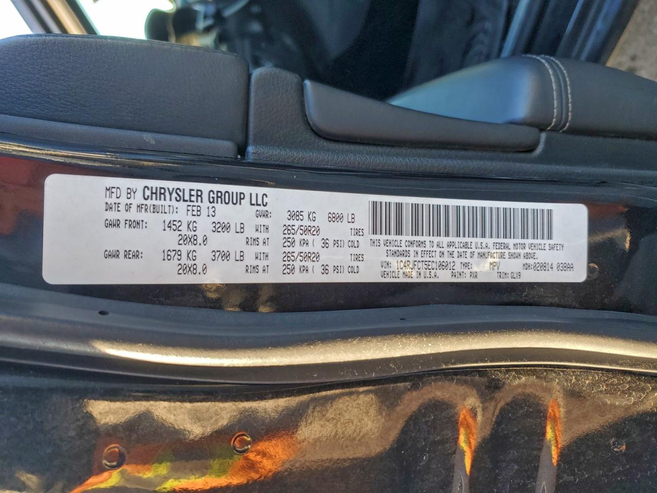 Lot #3310705743 2014 JEEP GRAND CHER