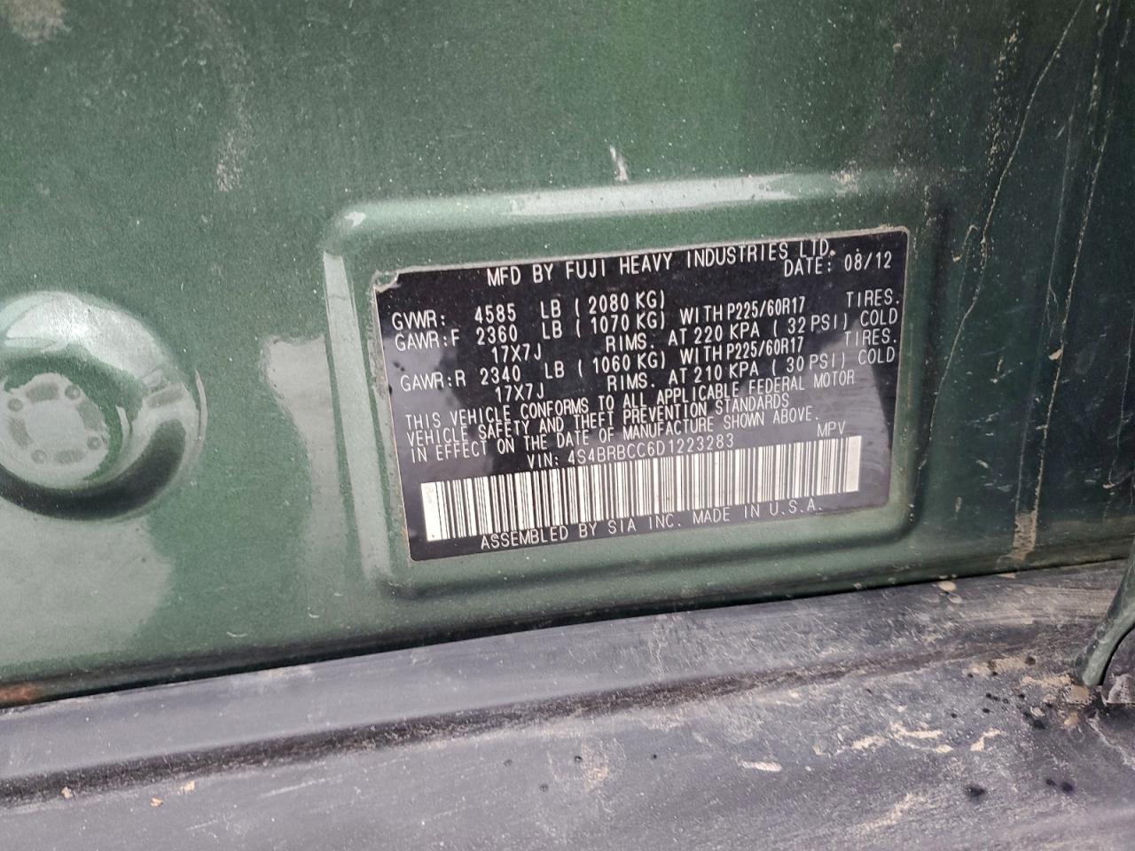 SUBARU OUTBACK 2.5I PREMIUM