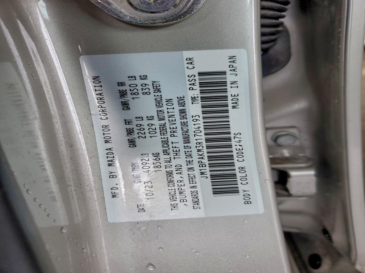 MAZDA 3 SELECT SPORT