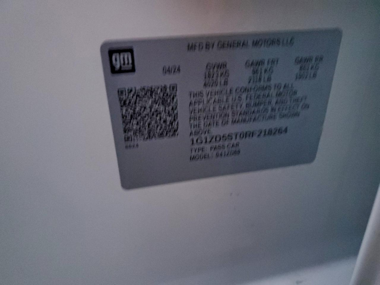 Lot #3311458235 2024 CHEVROLET MALIBU LT