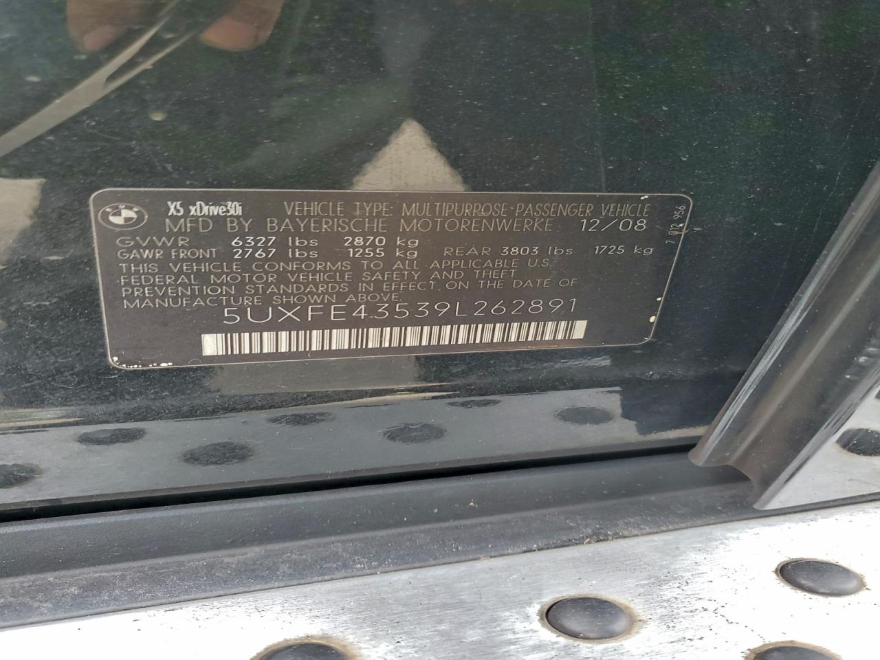 Lot #3317730075 2009 BMW X5 XDRIVE3