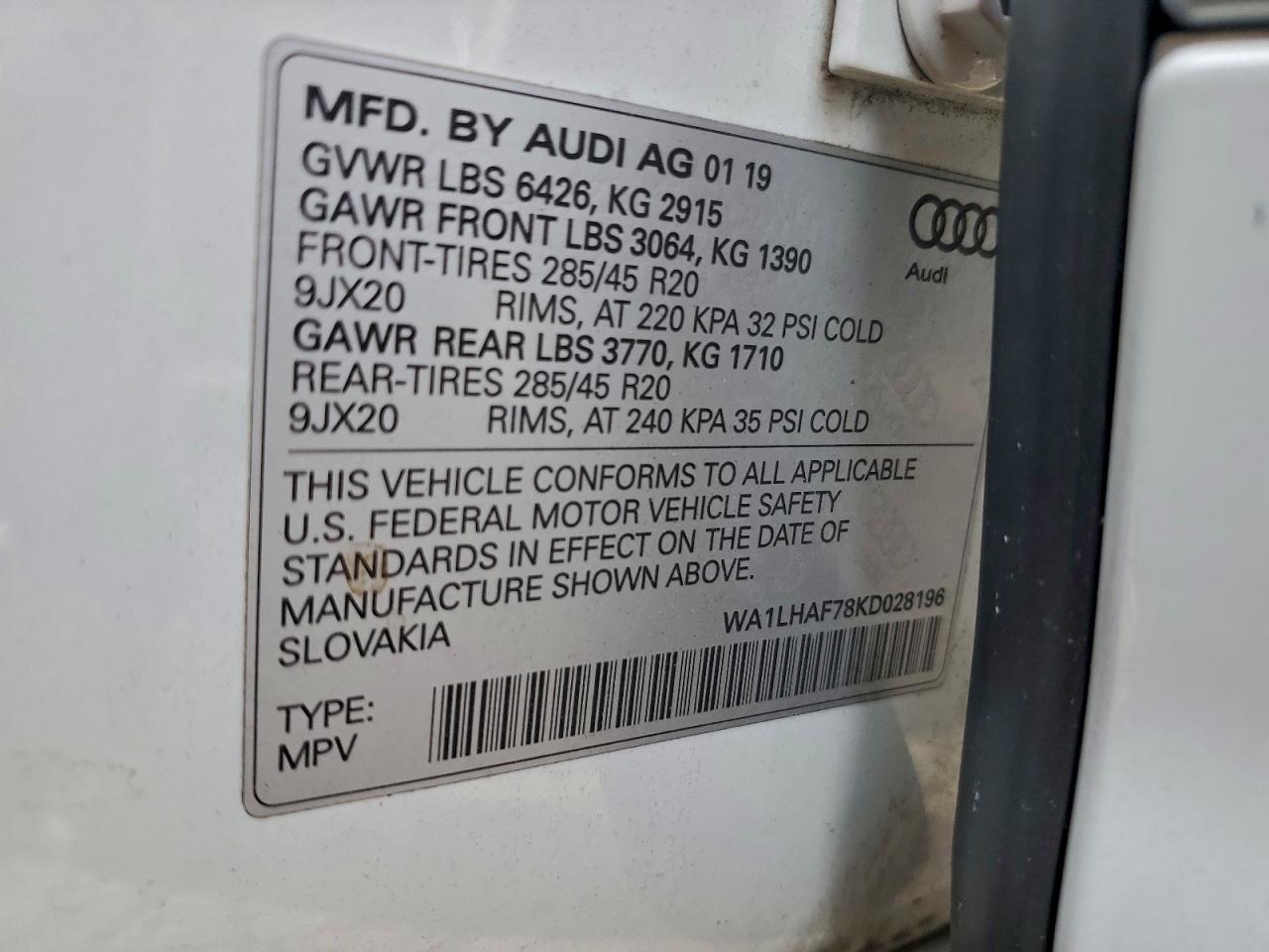 AUDI Q7 PREMIUM PLUS