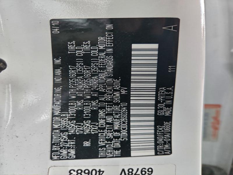 2011 TOYOTA SIENNA LE #3302701999