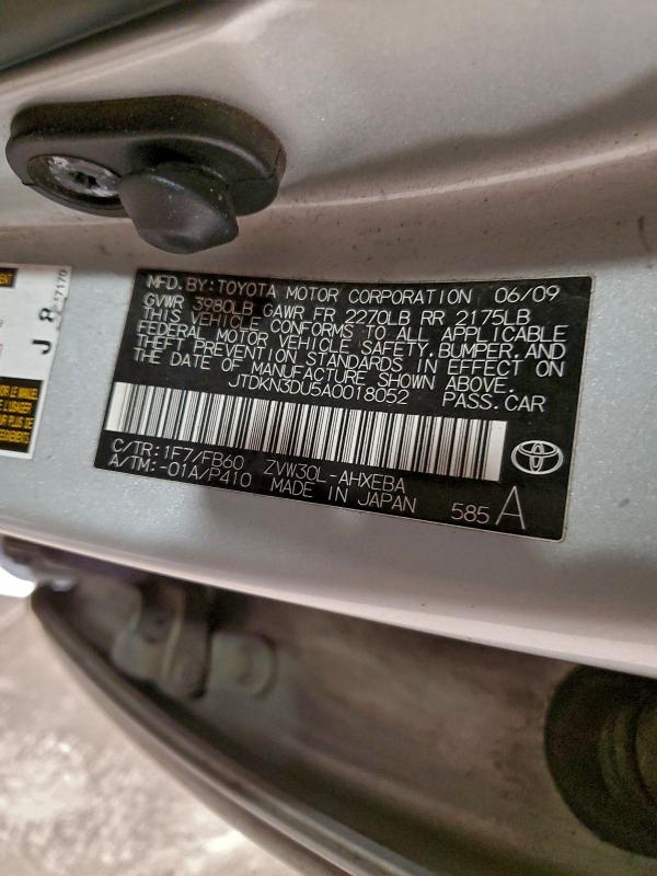 2010 TOYOTA PRIUS #3310579082