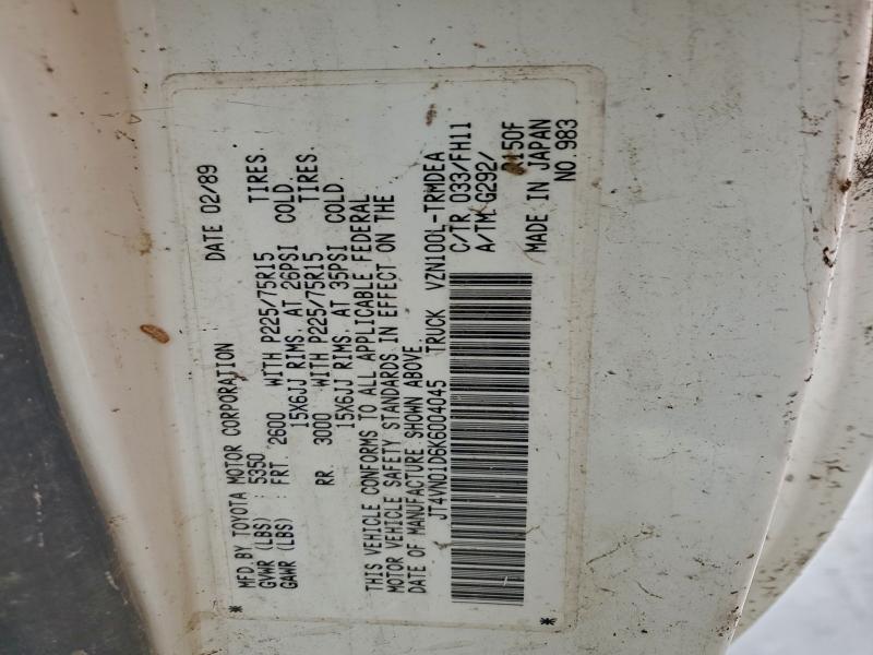 1989 TOYOTA PICKUP 1/2 #3304935563