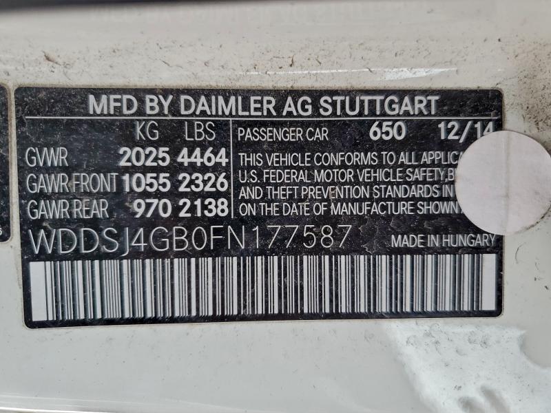 2015 MERCEDES-BENZ CLA 250 4M #3310285768