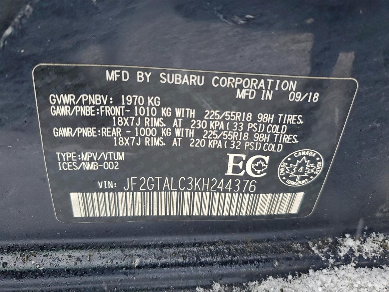 SUBARU CROSSTREK LIMITED