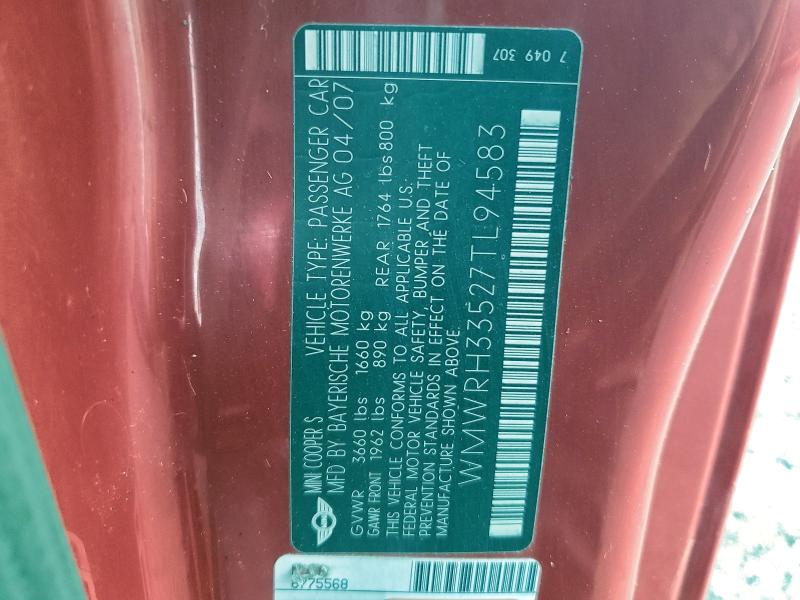 2007 MINI COOPER S #3305303309