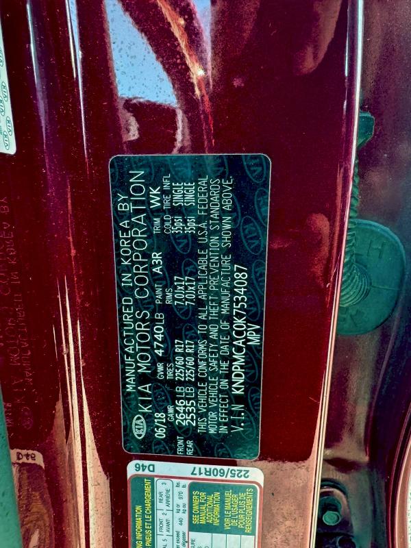 2019 KIA SPORTAGE L #3310341969