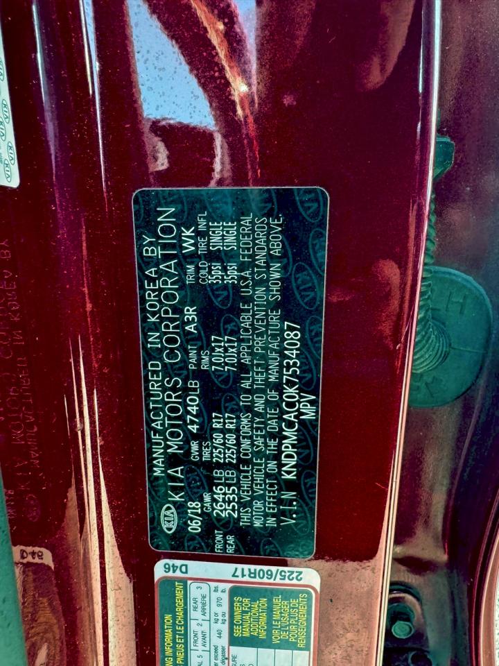 Lot #3310341969 2019 KIA SPORTAGE L