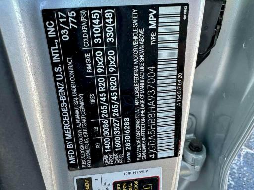 2017 MERCEDES-BENZ GLE 350 4M #3316575488