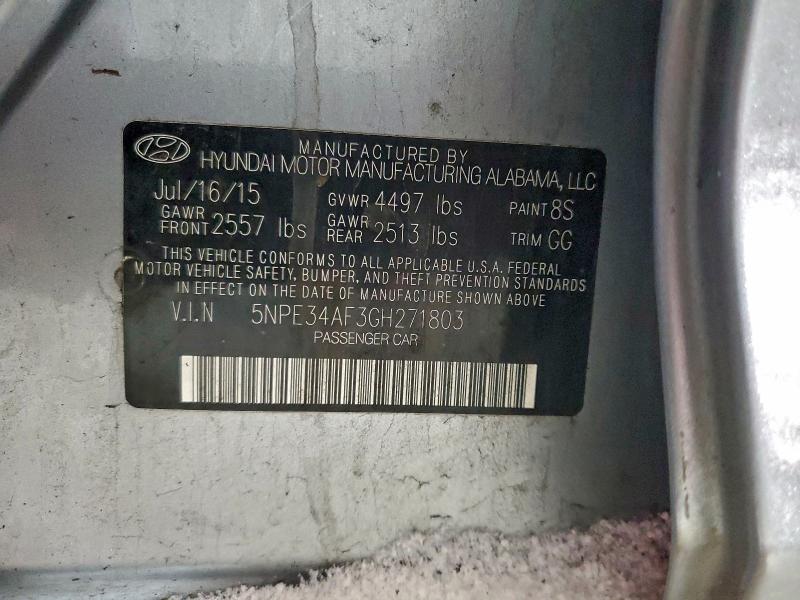 2016 HYUNDAI SONATA SPO #3312425634