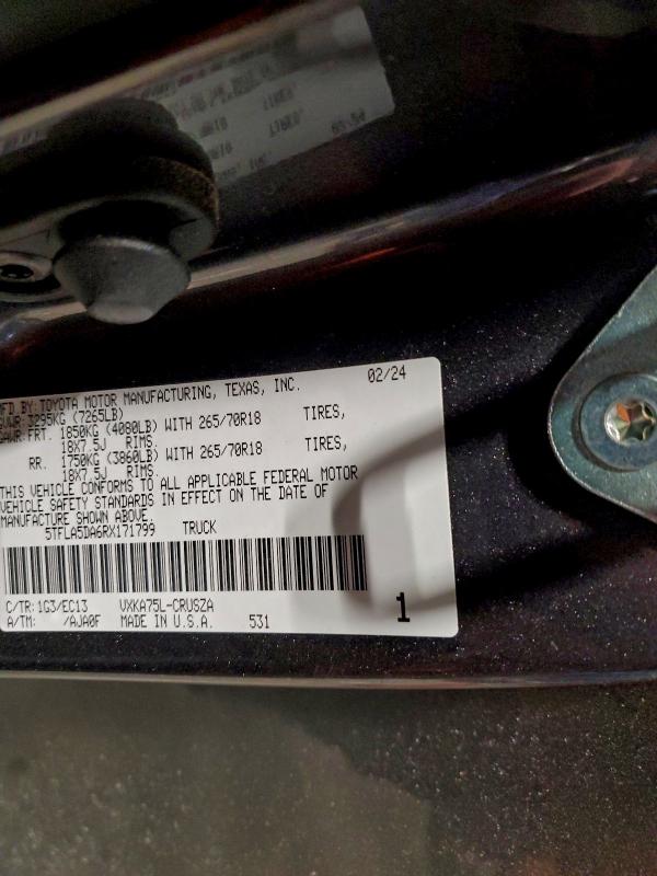 2024 TOYOTA TUNDRA DOU #3315960088