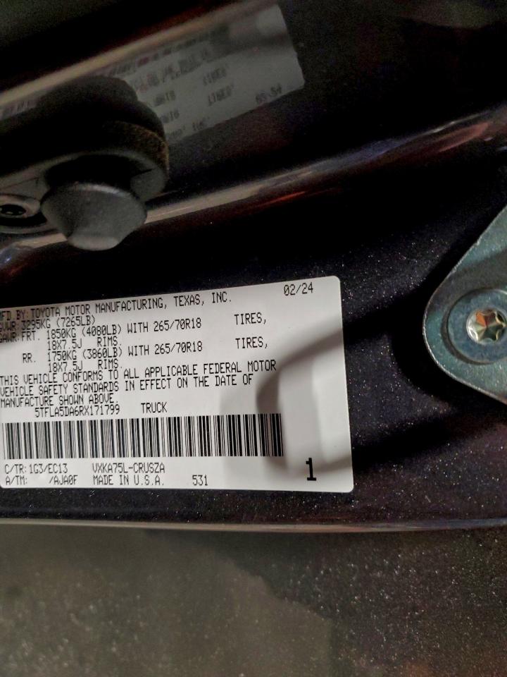 Lot #3315960088 2024 TOYOTA TUNDRA DOU