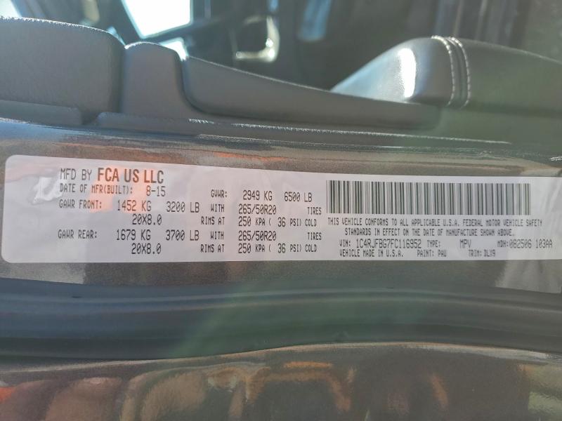 2015 JEEP GRAND CHER #3312625163