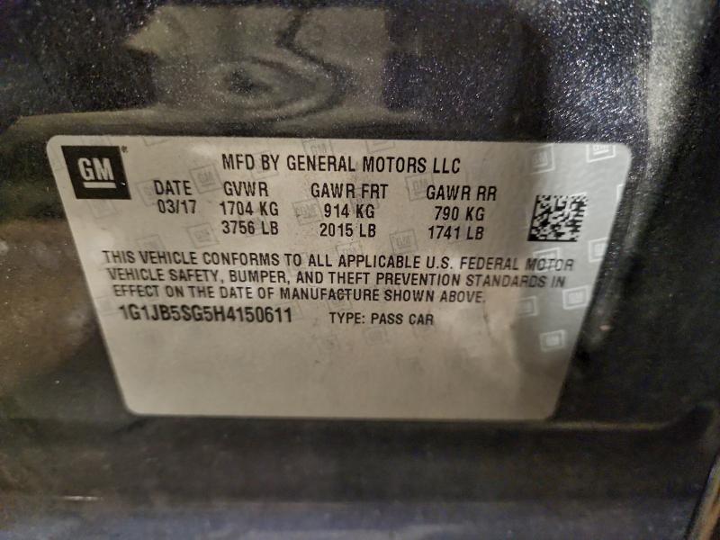 2017 CHEVROLET SONIC LS #3317963007