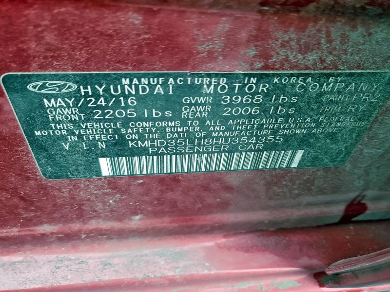 2017 HYUNDAI ELANTRA GT #3305541100