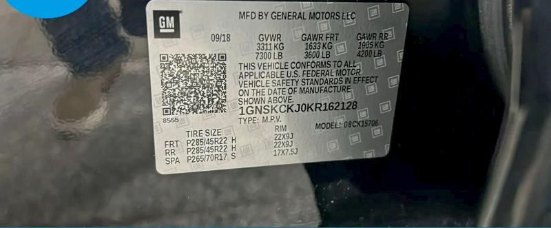 2019 CHEVROLET TAHOE K150 #3302657016