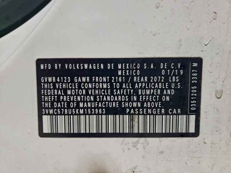 2019 VOLKSWAGEN JETTA S #3308265177