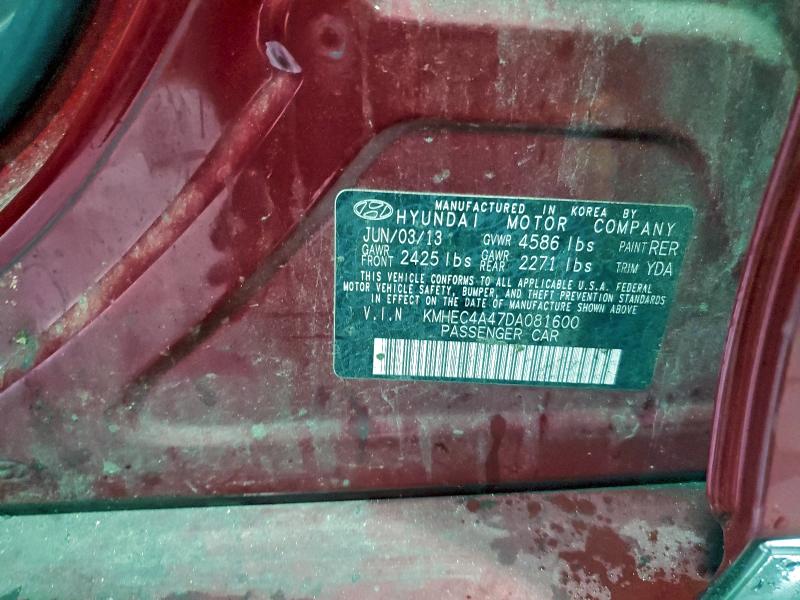 2013 HYUNDAI SONATA HYB #3318958943