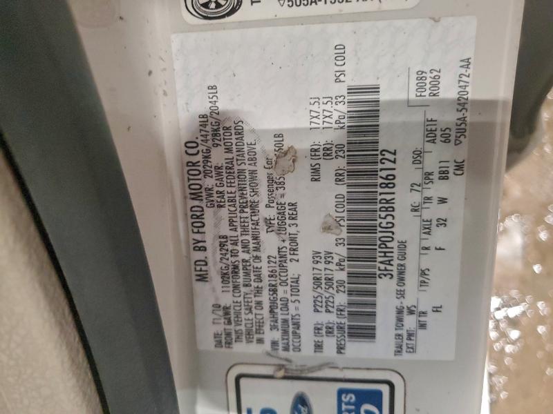 2011 FORD FUSION SEL #3312387120