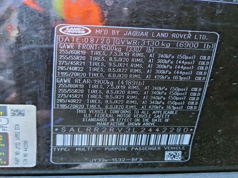 2020 LAND ROVER DISCOVERY #3304621440