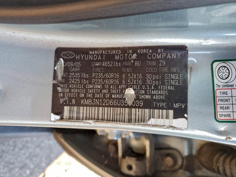 2006 HYUNDAI TUCSON GLS #3304672958