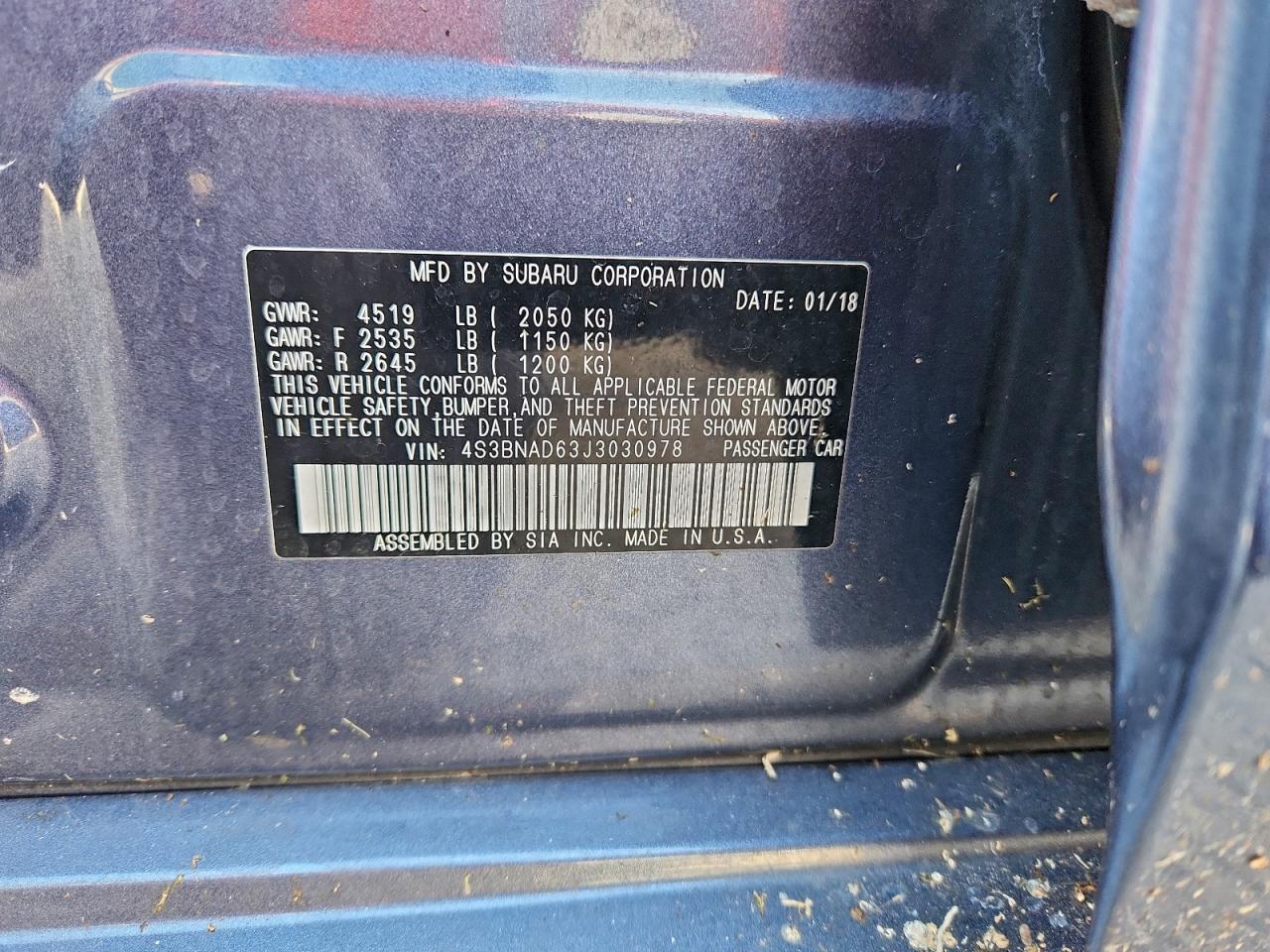 SUBARU LEGACY 2.5I PREMIUM