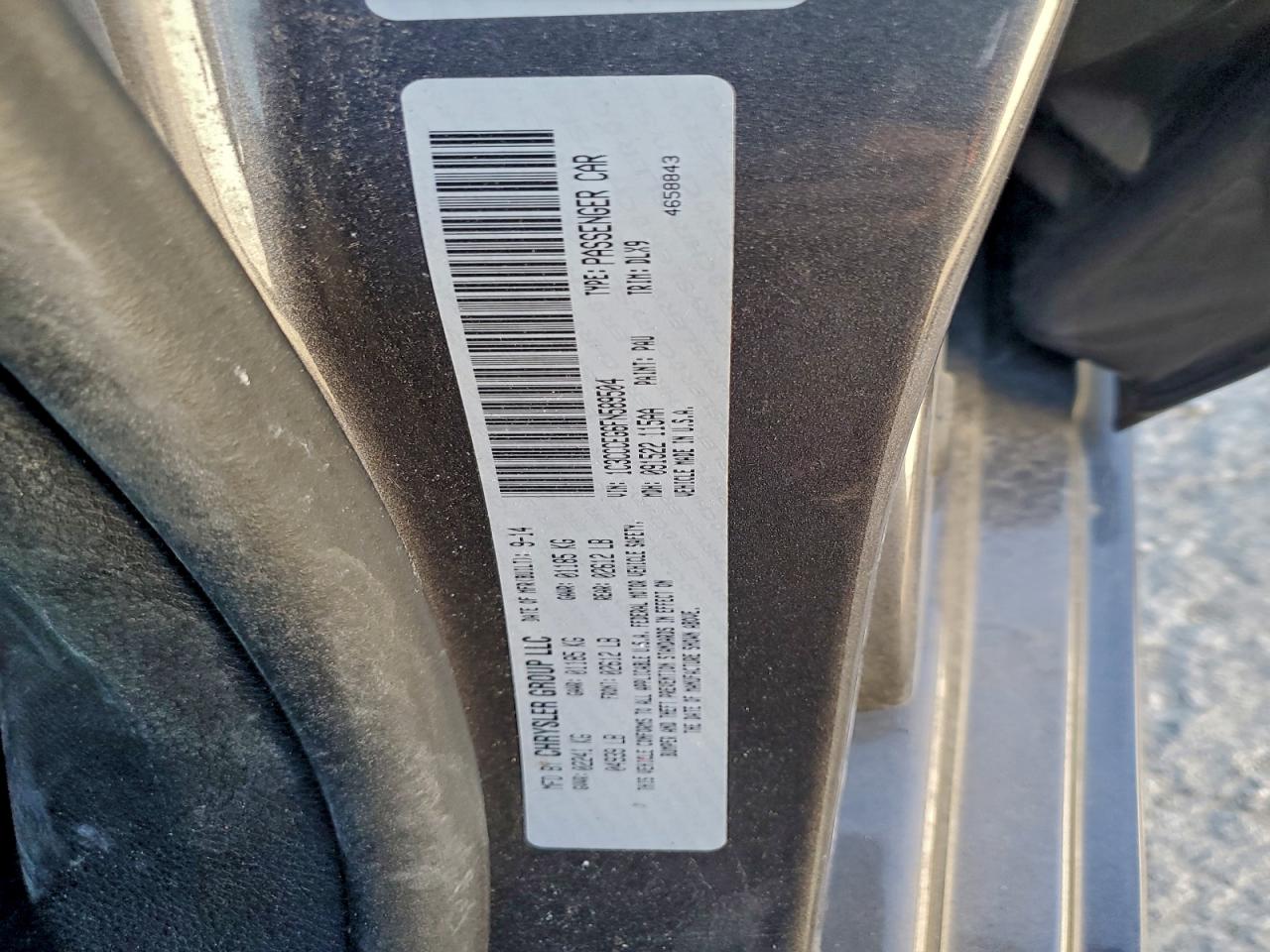 Lot #3318173414 2015 CHRYSLER 200 C