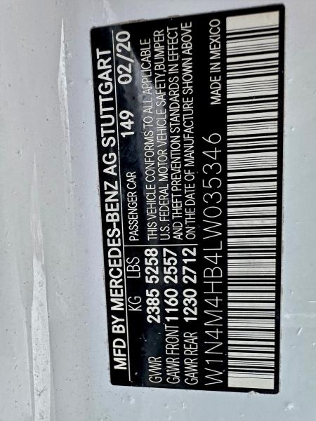 2020 MERCEDES-BENZ GLB 250 4M #3303594943